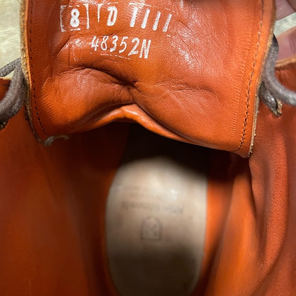 Allen Edmonds Dalton Wingtip Boots size 8D Walnut Brown - Picture 6 of 8